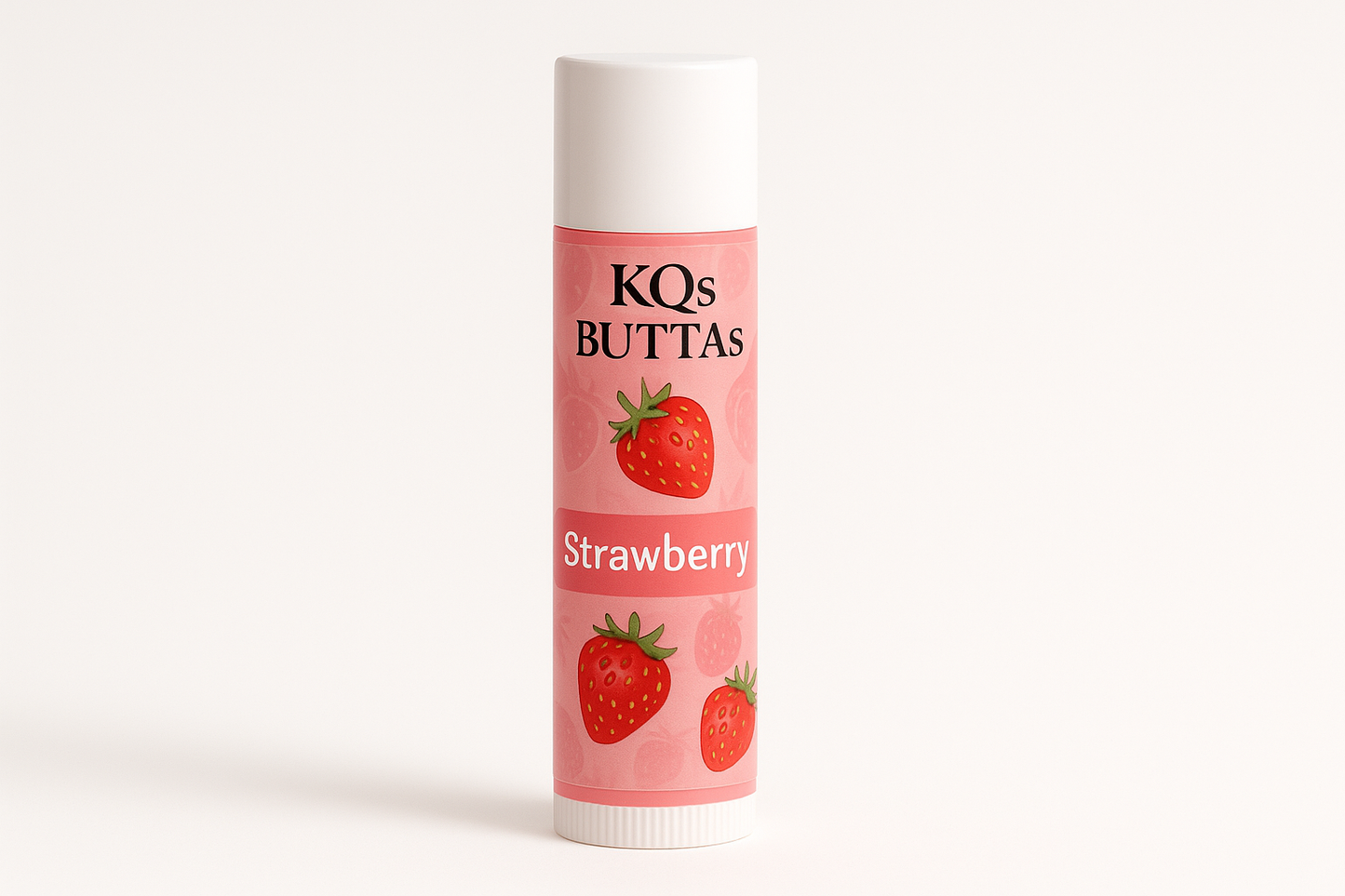 KQs BUTTAs Strawberry lip balm in tube
