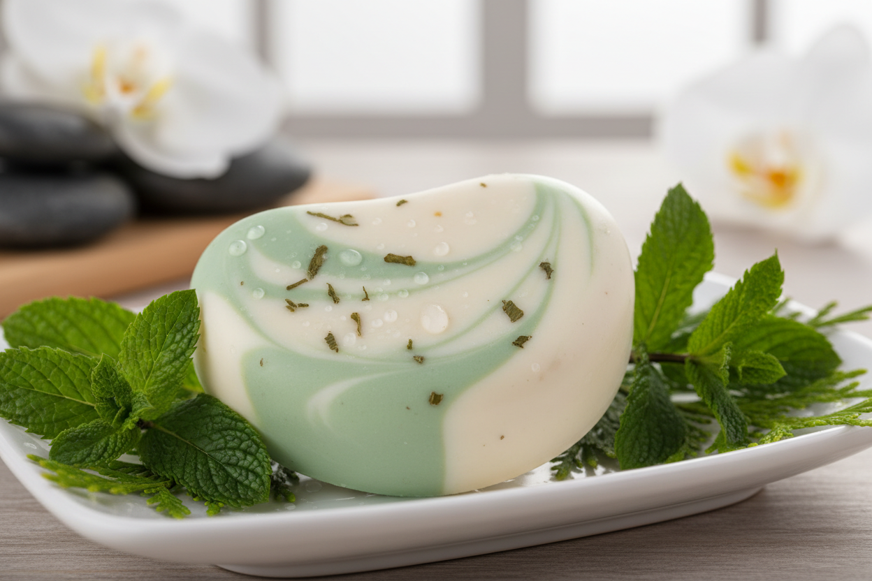 peppermint cypress massage bar soap