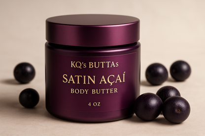 KQ's BUTTAs Satin Acai 4oz Body Butter