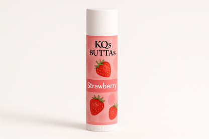 KQs BUTTAs Strawberry lip balm in tube