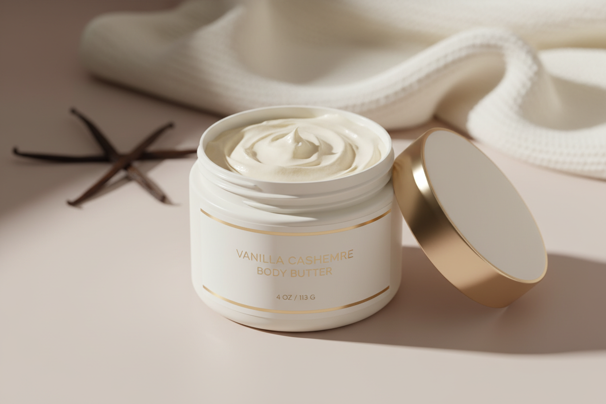 KQ's BUTTAs Vanilla Cashmere Body Butter 4 oz