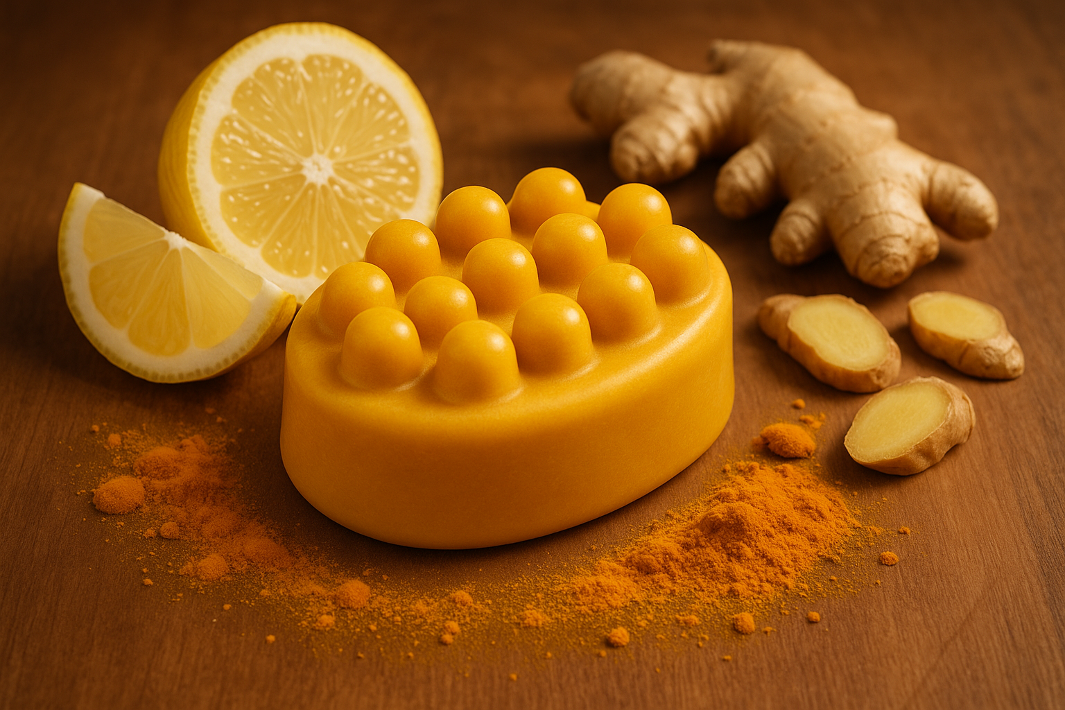 make the soap bar a massage bar