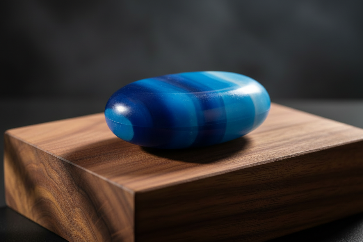 make the soap bar different hughs if blue